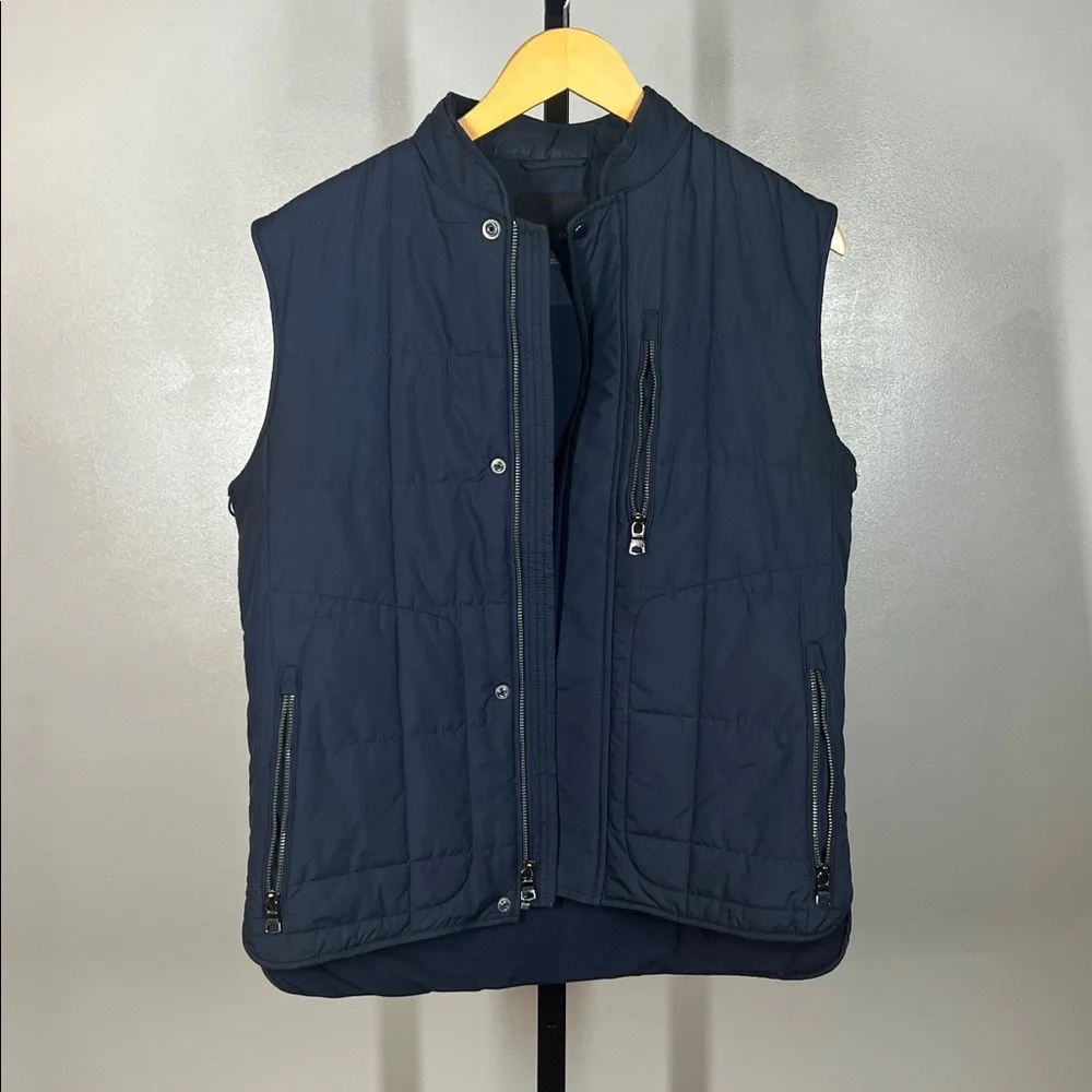 Banana Republic Modular System Dark Blue Quilted Vest